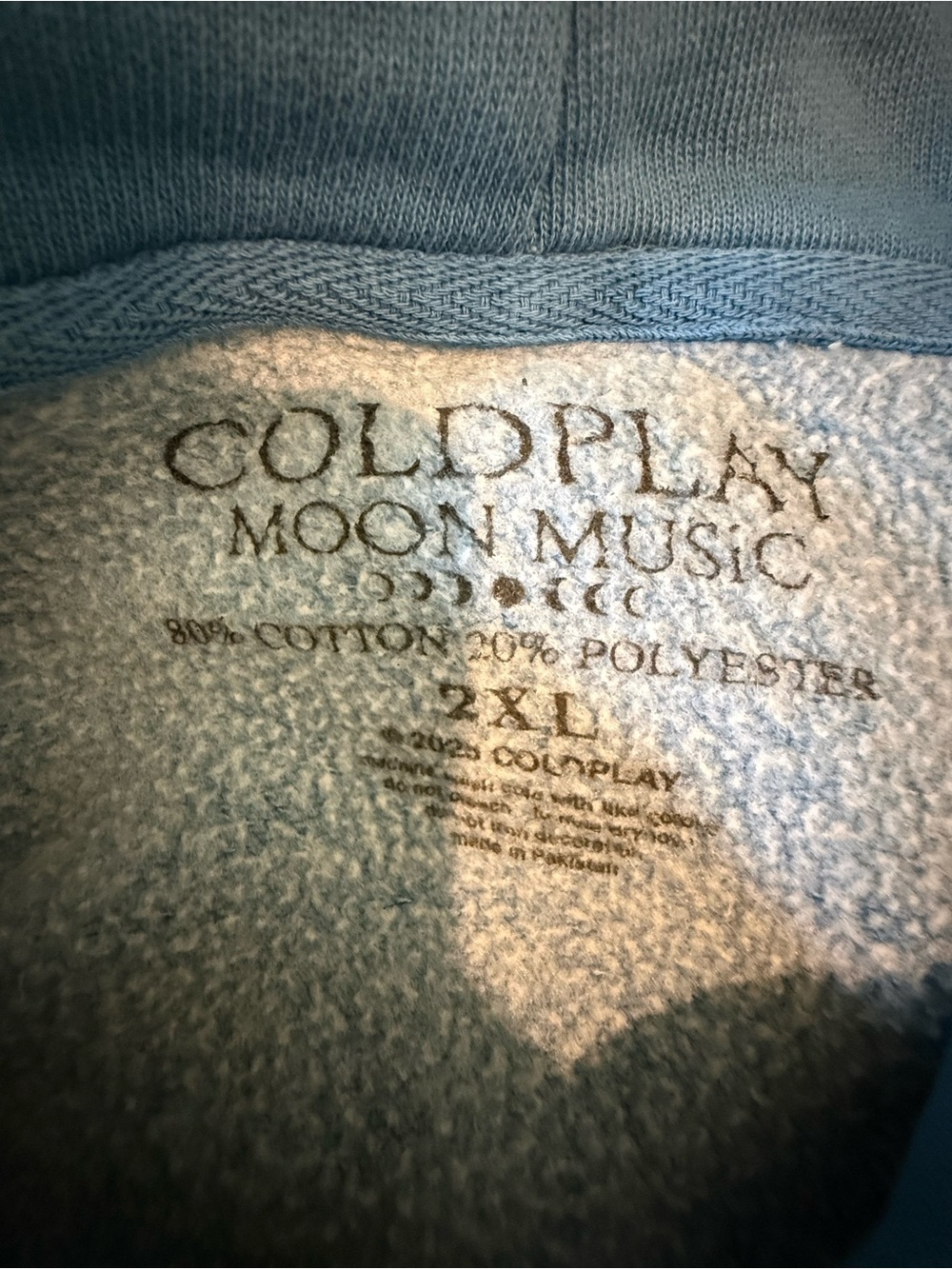 2025 Music of the Spheres Coldplay hoodie. Unisex 2XL - Picture 3 of 6